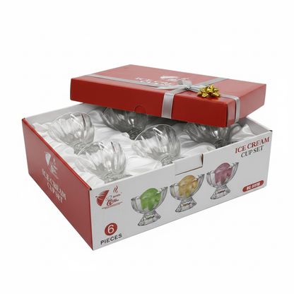 Rohn Ice Cream Cup Set 6 Pcs - Gift Set Presentation
