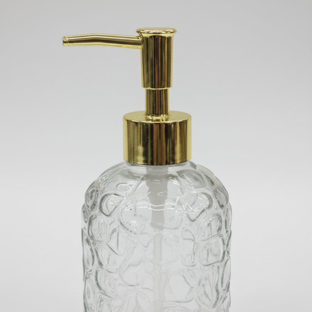 Clear Glass Dispenser - Close-up Detail