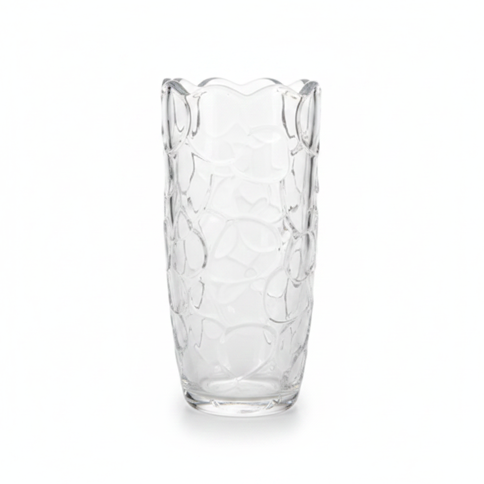 Lang Xu Crystal Glass Vase - White Background Studio Shot