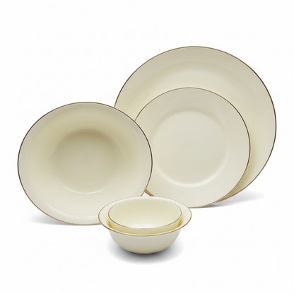 Born Chef 33 Pcs Dinner Set with Gold Line