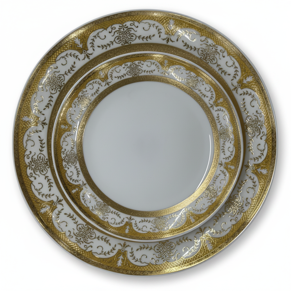 Large & Medium Plate - White BG