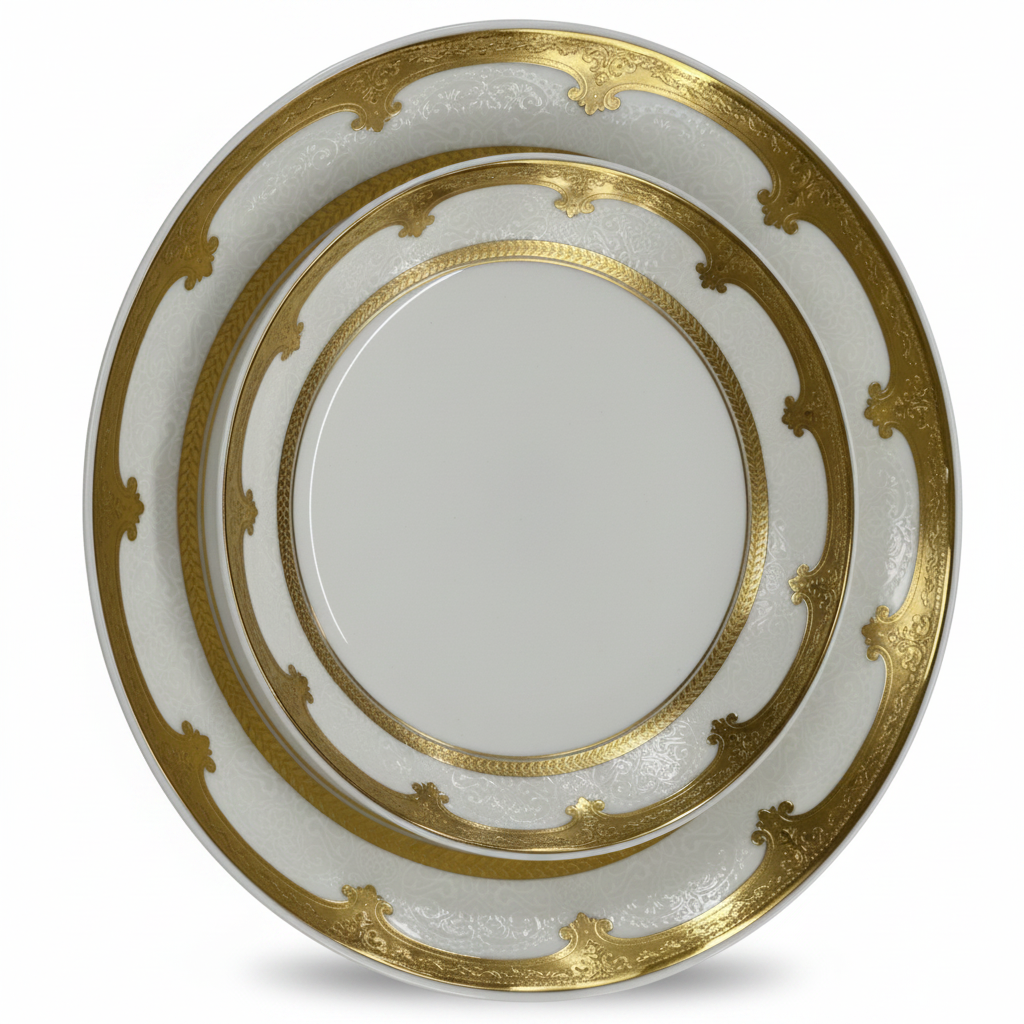 Large & Medium Plate - White BG