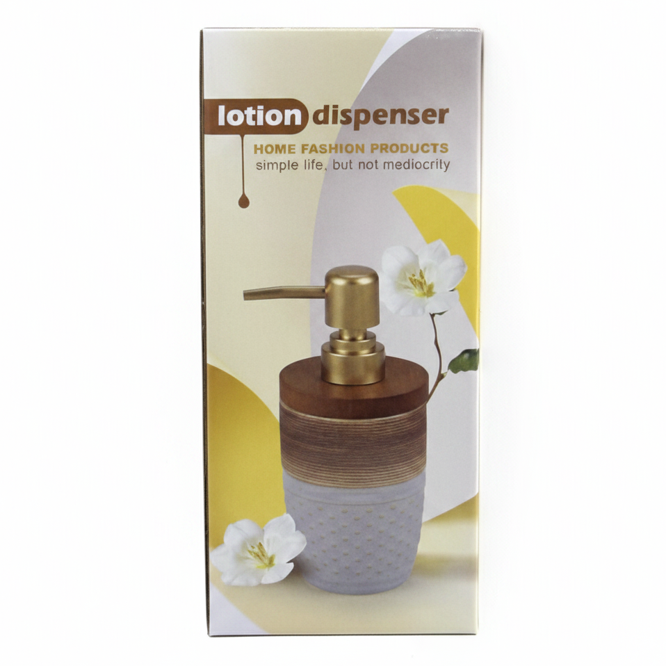 Lotion Dispenser Box White Background