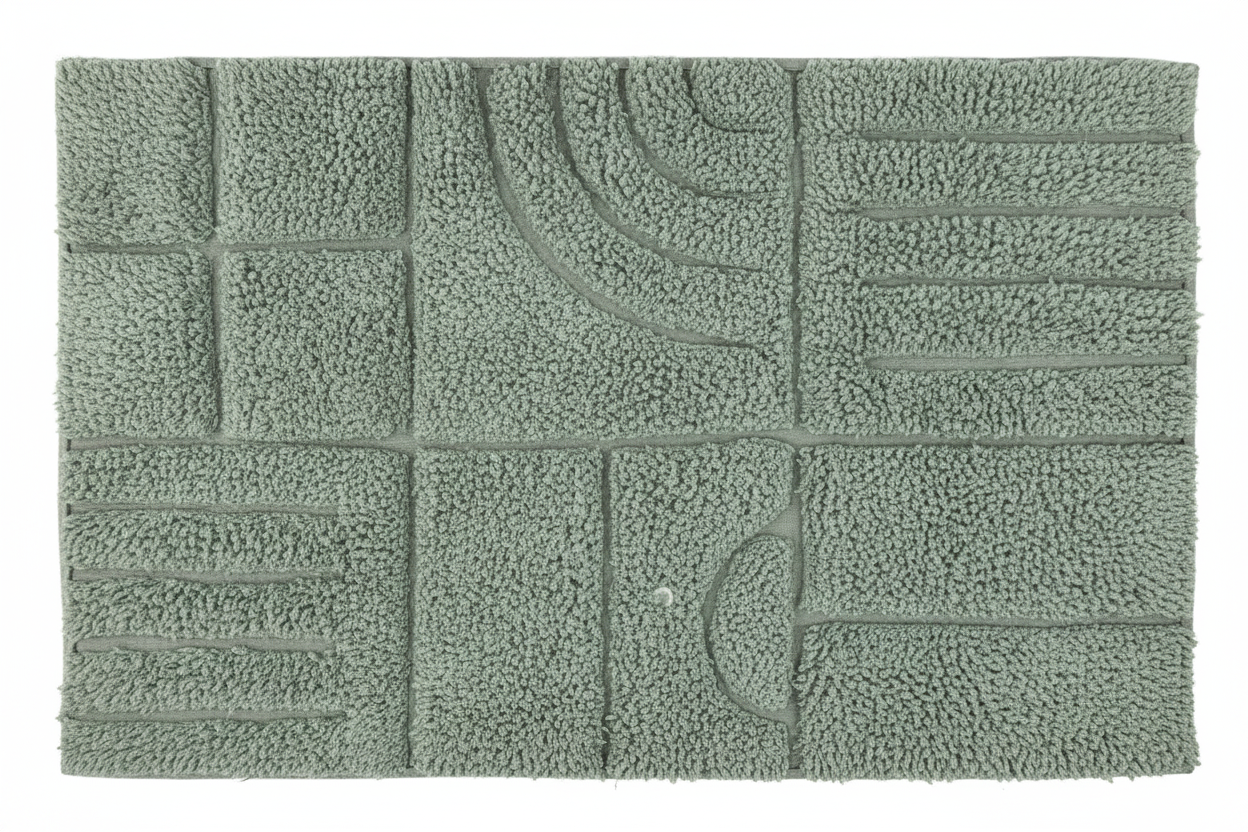 Premium Cotton Door Mat Sage Green