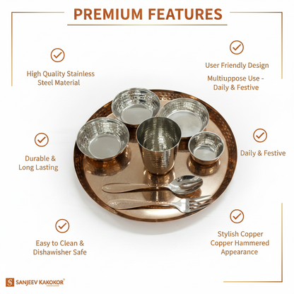 Premium Thali Set Infographic