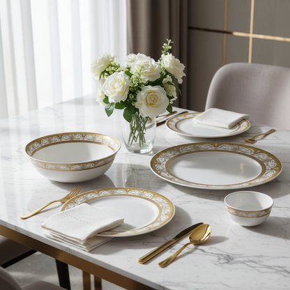 Royal Gold Baroque Ceramic - Lifestyle Scene