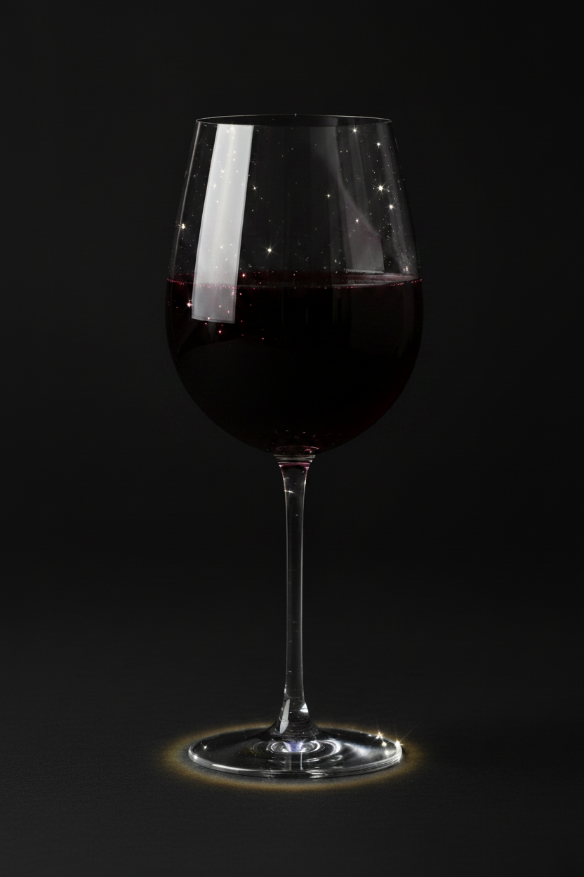 Single Wine Glass Black Juice