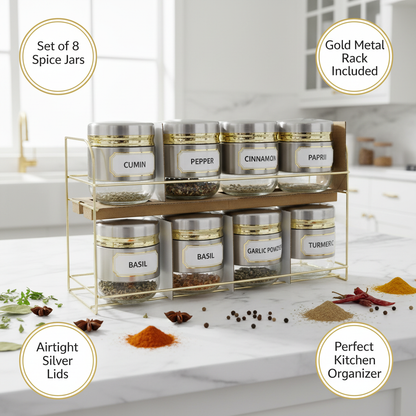 Spice Jar Set Benefits Infographic