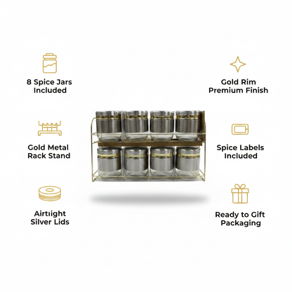 Spice Jar Set Features Infographic