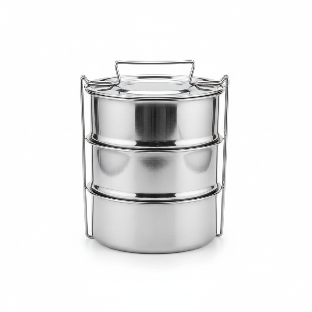 Steel Tiffin Stacked