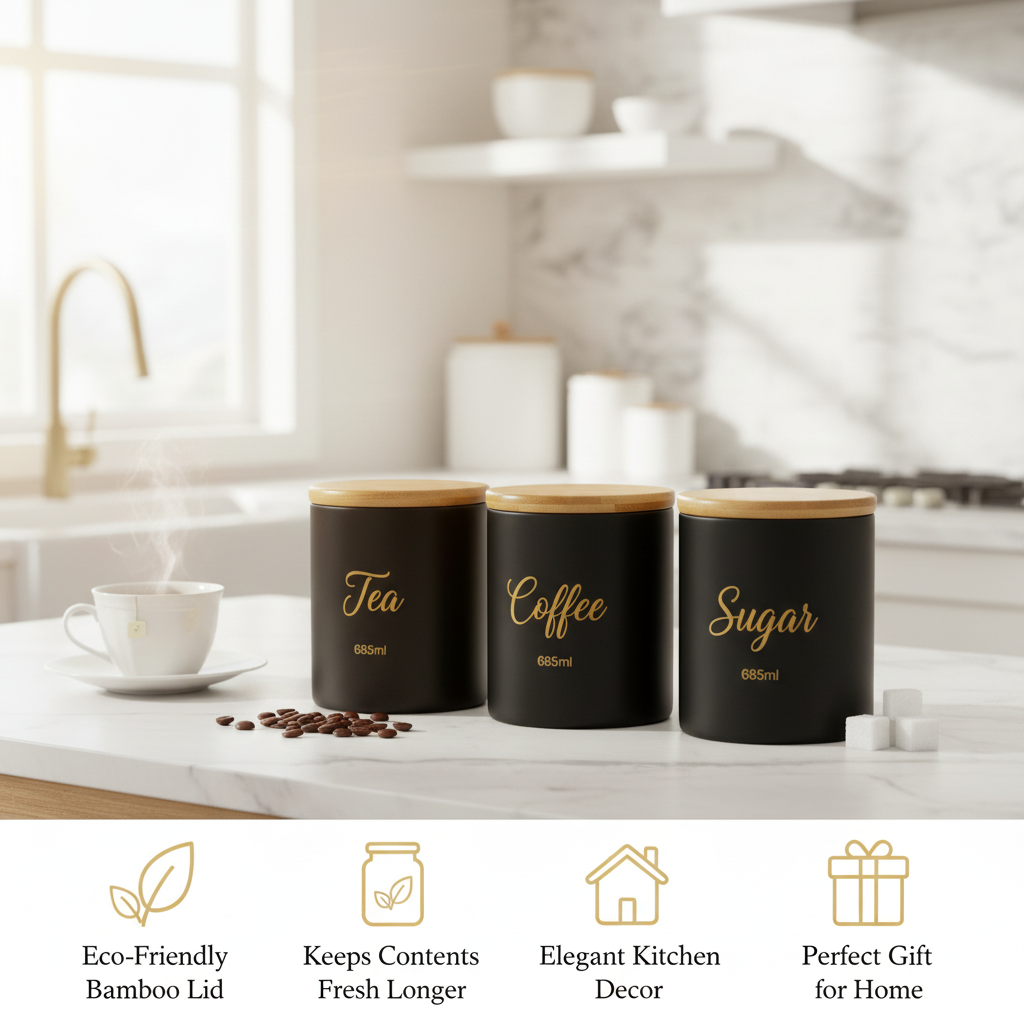 Tea Coffee Sugar Jar Benefits Infographic