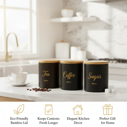 Tea Coffee Sugar Jar Benefits Infographic