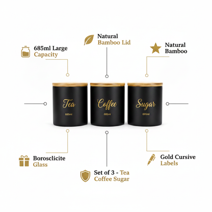 Tea Coffee Sugar Jar Features Infographic