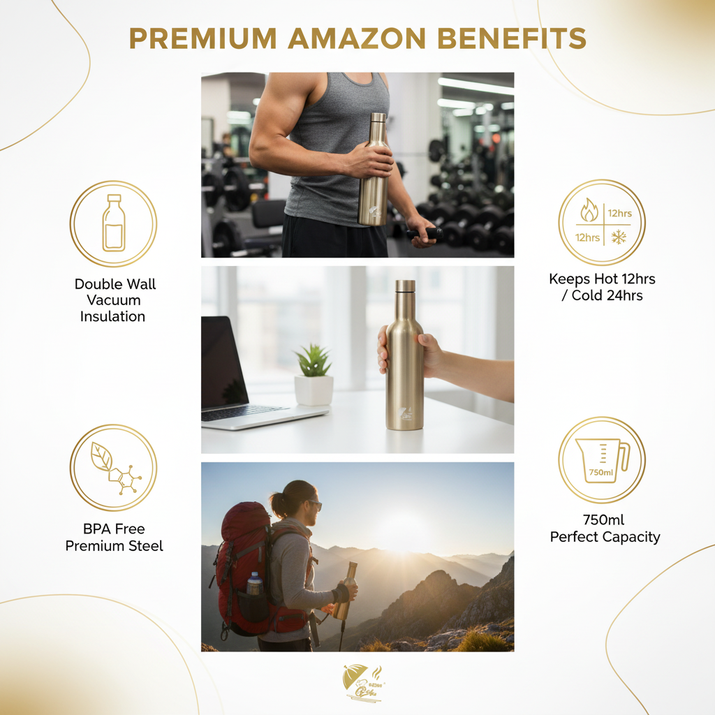 Water Bottle Benefits Infographic